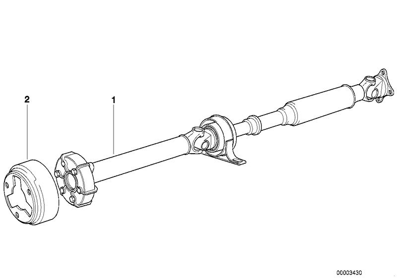 PTO shaft speed gearbox 5 L = 1541MM 26111227465