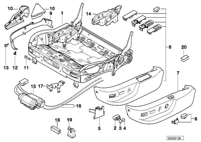 Diaphragm switches backrest head adjustment BLACK 52108207258