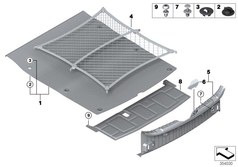 Shelf luggage compartment 51477296063