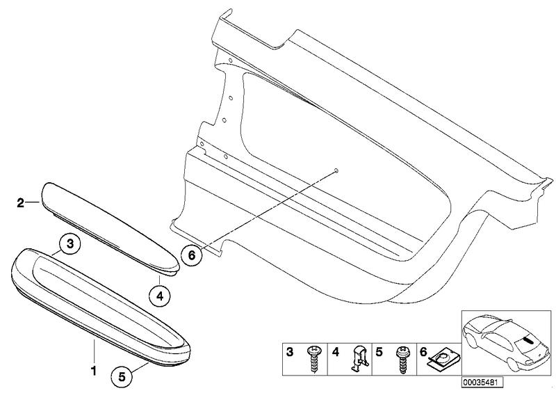 Armrest uppers rear left ANTHRAZIT 51437891769