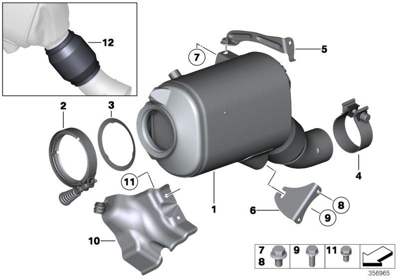 Exchange diesel particulate filter 18308512287