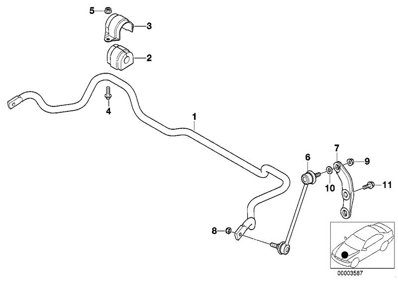 Holder Stabilizer-link 31351091983