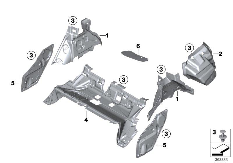 Soundproofing Left rear door 51487351207