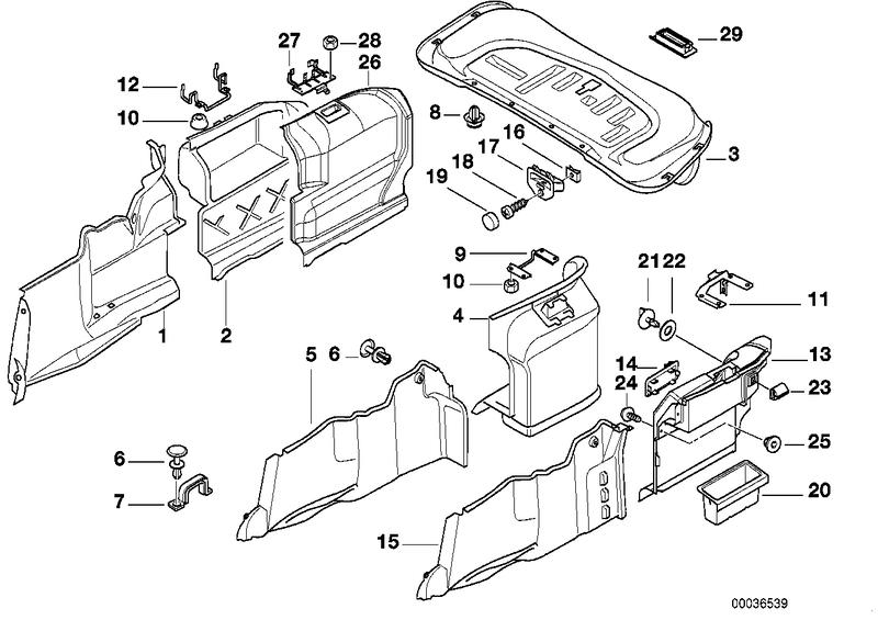 Holder trim boot on the left 51478208981