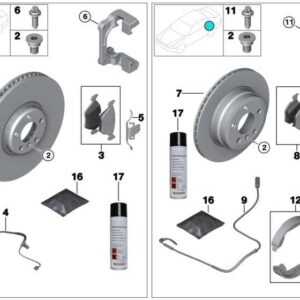 Repair kit asbestos-free brake pads 34216868497