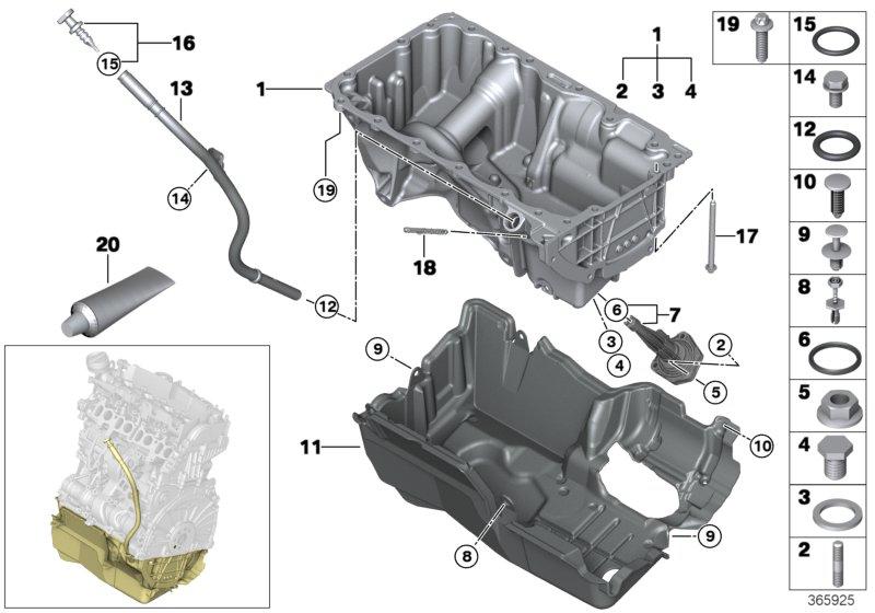 Oil pan 11138513659