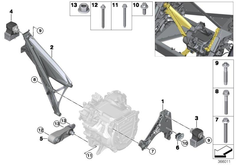 Engine mounting left 22116878937