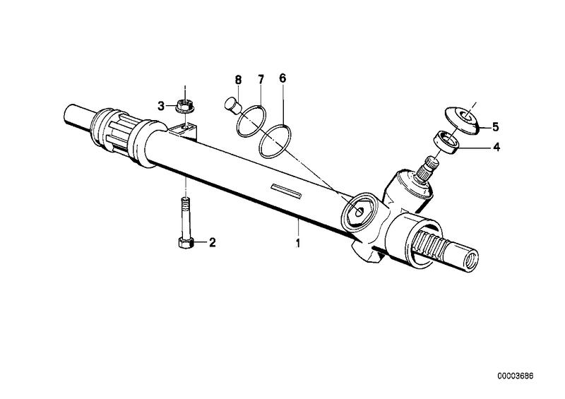 Exchange steering gear 32111138198