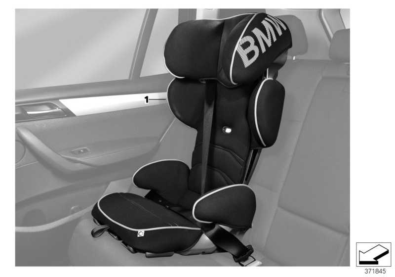 BMW Junior Seat 2/3 BLACK-BLUE 82222449301