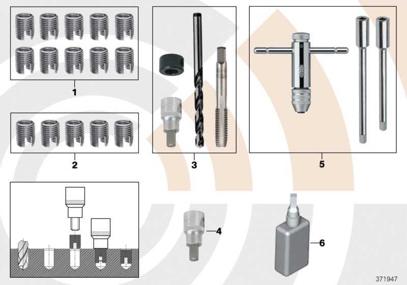 Set of threaded inserts M10 VALUE LINE 41002355975