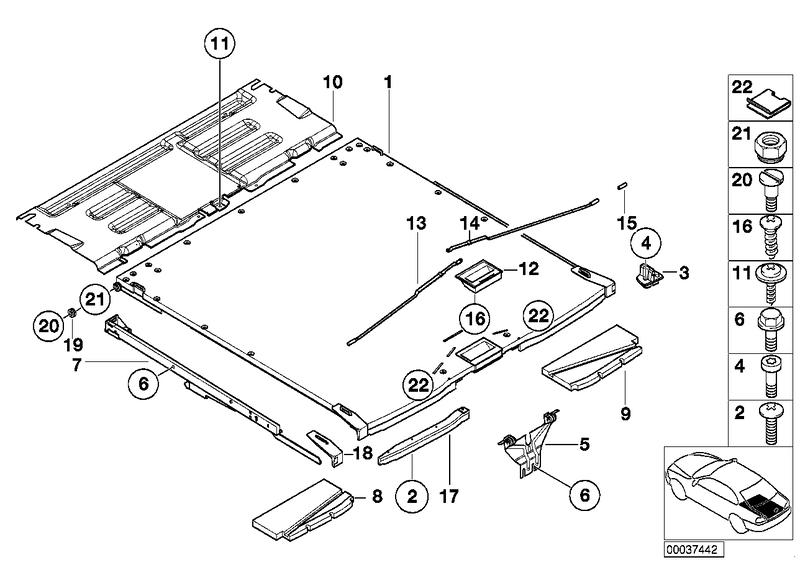 Aperture cargo floor right 51478238916