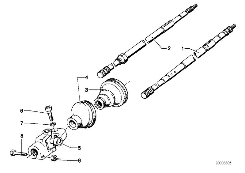 Hexagonal screw M8X38 32306780704