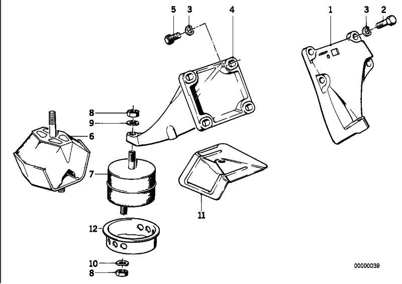 Support bracket left 5 Series 11811175603