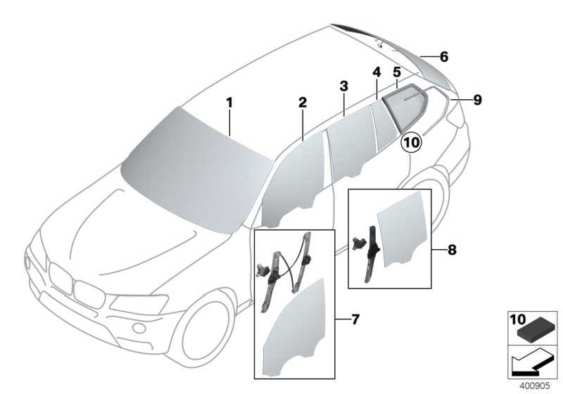 Detect side window. green left rear 51377205627