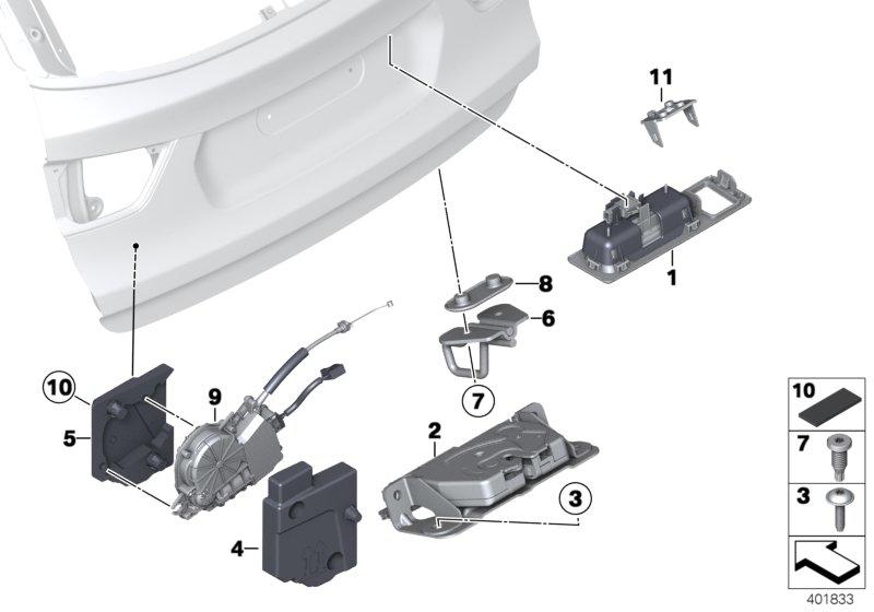 Lid rear camera ICAM 51247463164