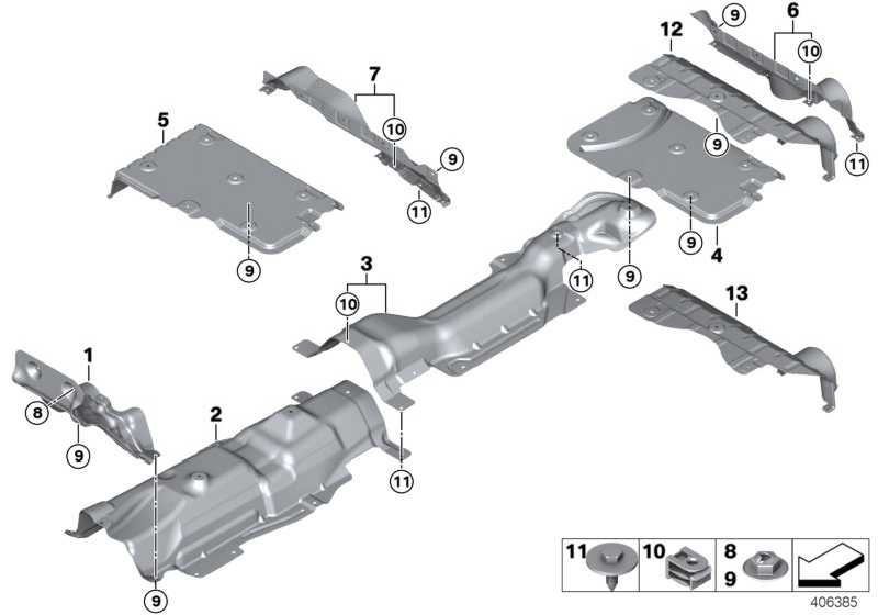 Thermal insulating tunnel 2WD 51487290777