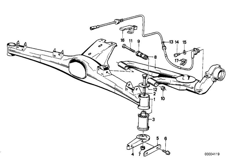 Left trailing arm D = 88MM 33321126333