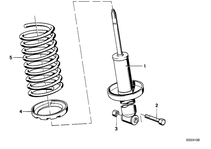 Rear shock absorber BOGE 33521123855