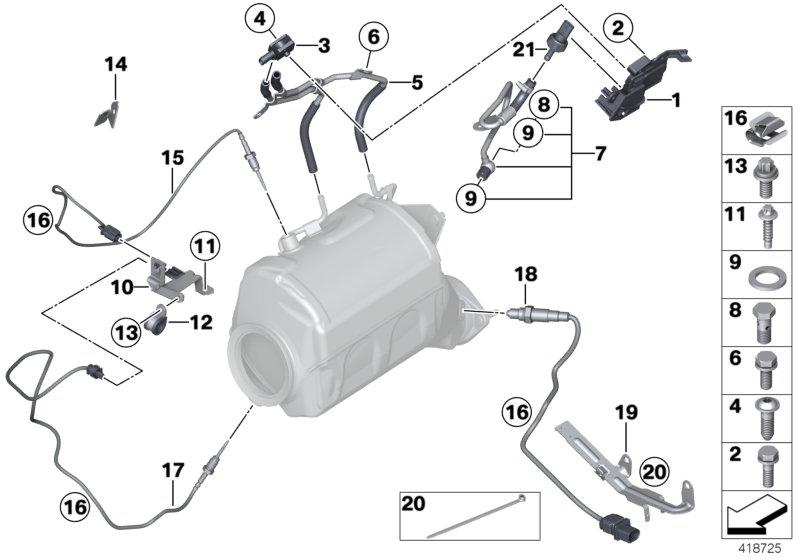 Exhaust gas temperature sensor 13628508071