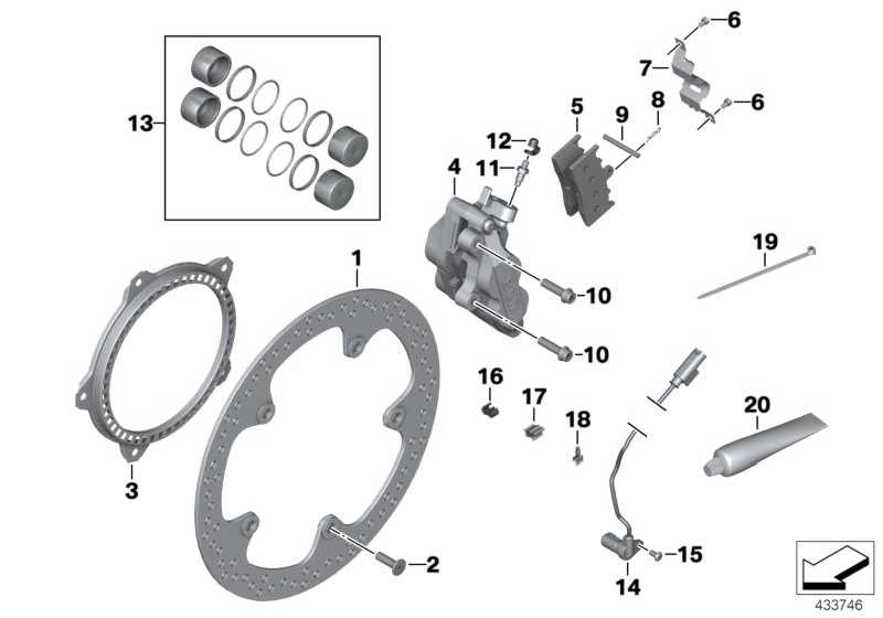 Caliper brake pad without right 34117722518