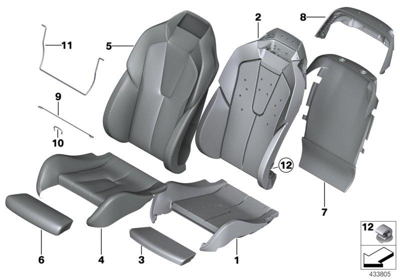 Reference comfort seat Air leather left LKSW X3SW BLACK 52108053033