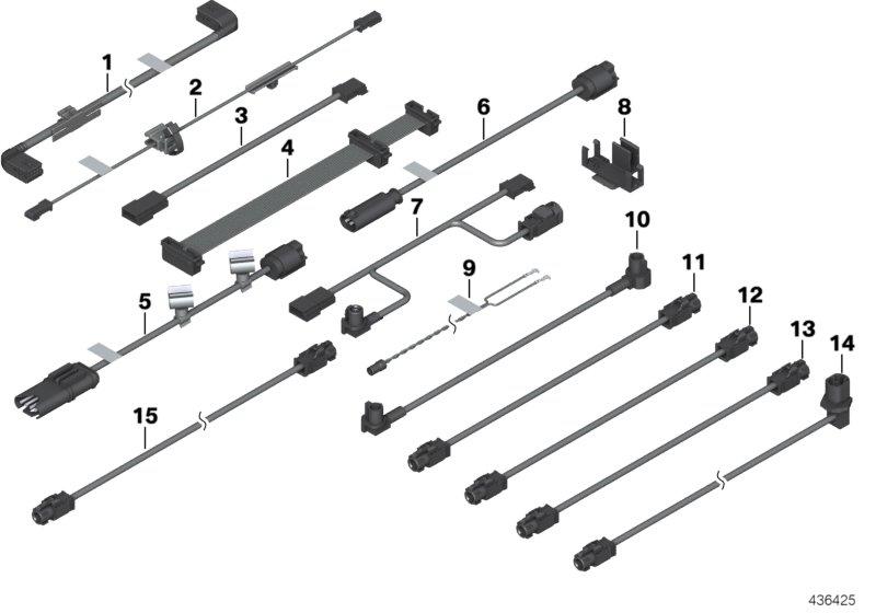 Line AUX and USB 380 MM 61129303635