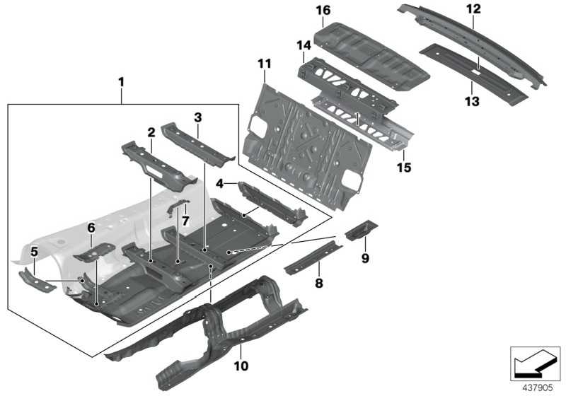 Partition the luggage compartment 41007413089