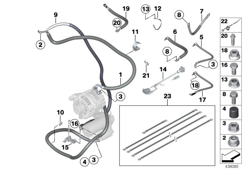 Ground cable 12428643430