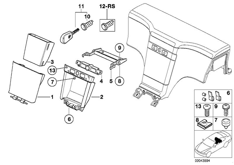 Hardware folding compartment storage box 51168399078