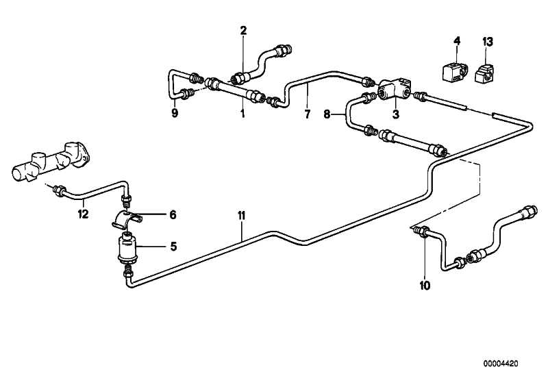 Holder brake line 3 34321158467