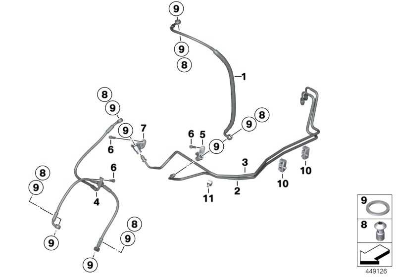 Brake Hose front brake circuit 34327687141