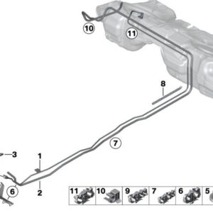 Fuel supply line 16127351131