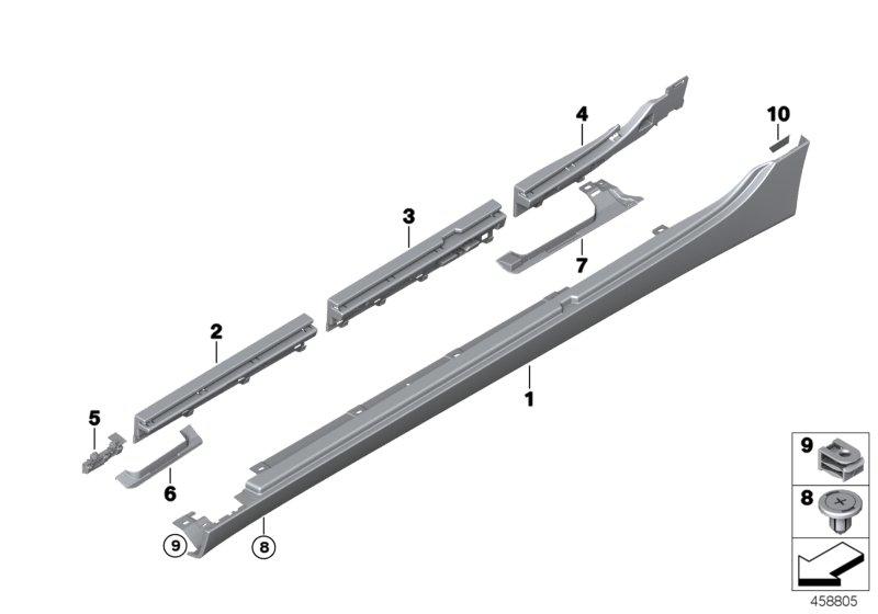 Sill panel primed right 51777393794