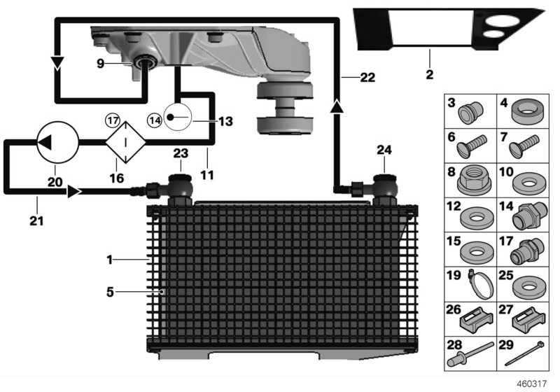 Oil line return HAG COOLER> HAG 33158416757