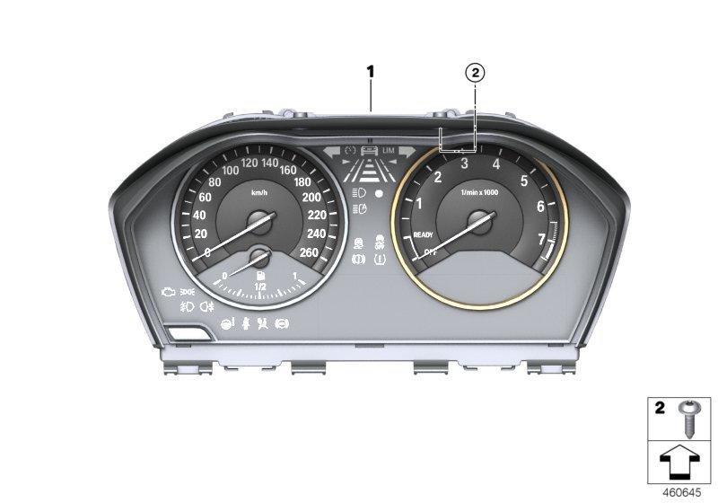 Instrument cluster KM / H 62108093980