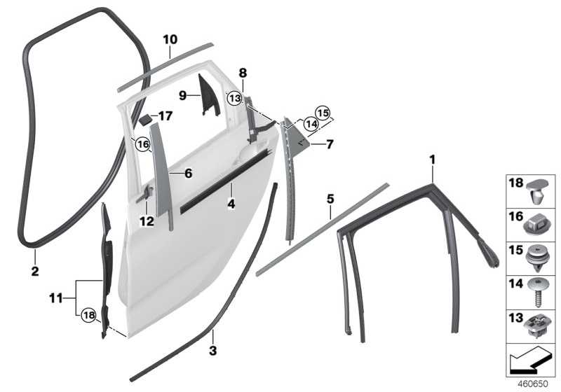 Sealing diaphragm B-pillar door rear li 51357298855