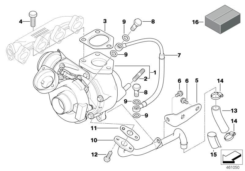 Exchange turbocharger REMAN 11652433122