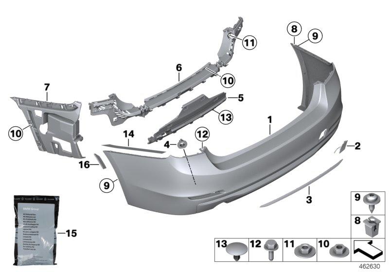 Cover towing behind primed 51127384417