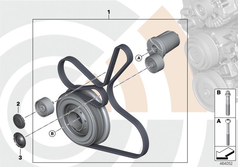 Repair kit belt drive completely VALUE LINE 11282413240