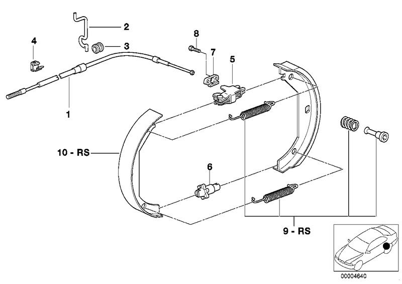 Accessory Kit parking brake jaws BSH-1987475306