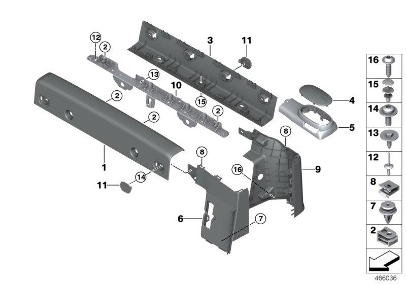 Panel rollover protection top right BLACK 51467393452