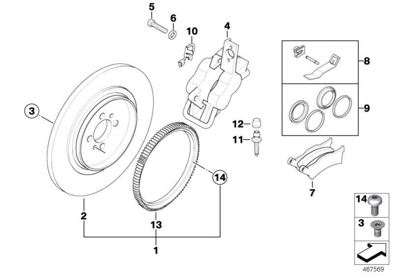 Repair kit brake pads 34217680374