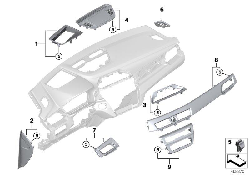 I-aperture board Oxide Silver passenger GLOSS BLACK 51459347739