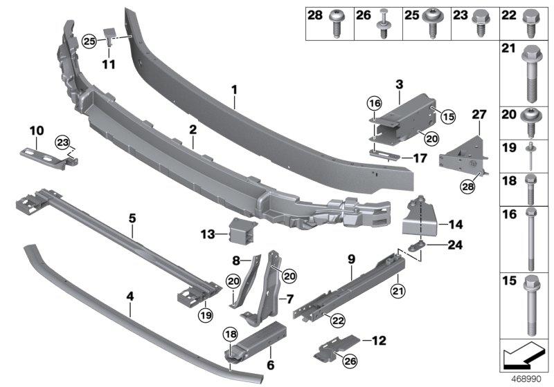 Deformation element left 51117406389