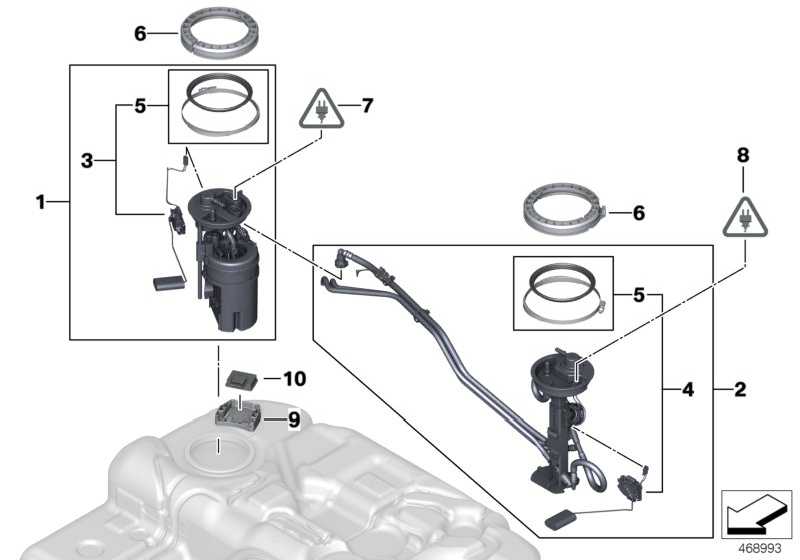 Conveying unit with right-tank pump 16117195471