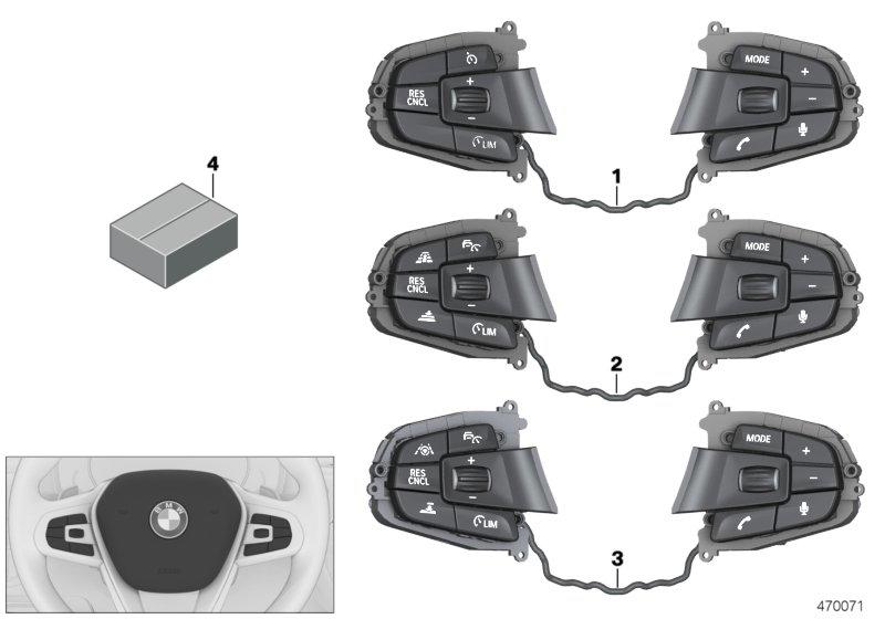 Multi-function steering wheel 61319388742