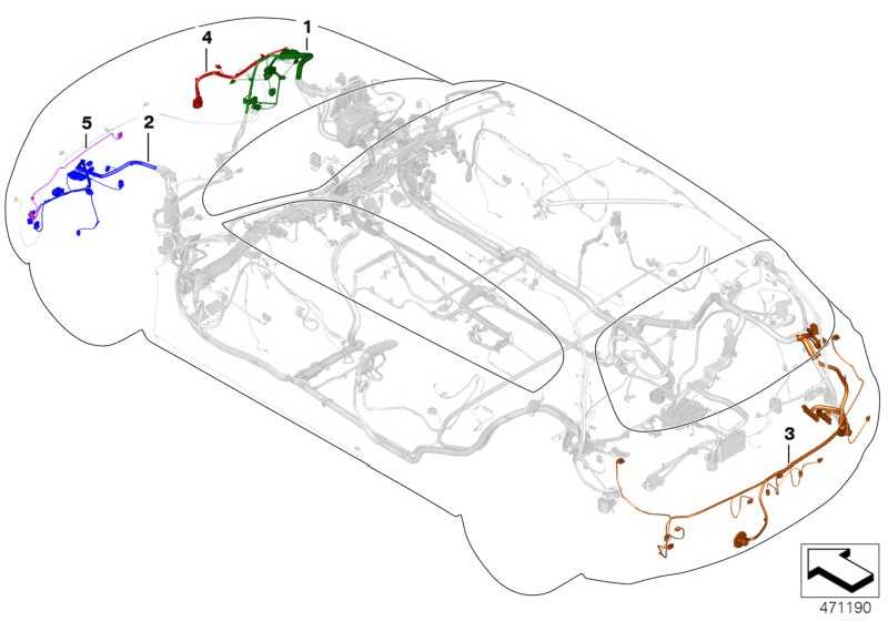 Rep wiring harness front right 61129313072