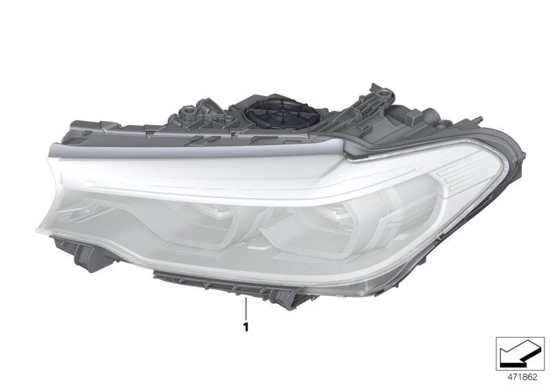 LED headlamps right 63117214952