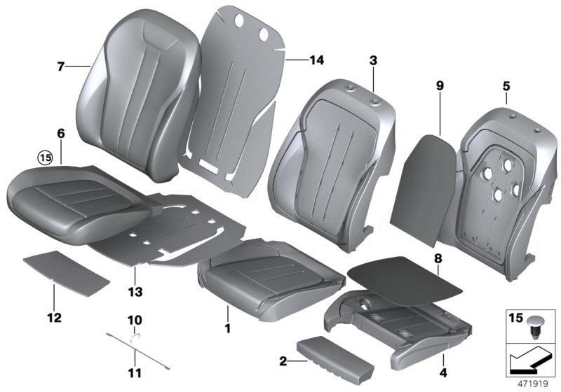 Heating comfort seat air 52107320375