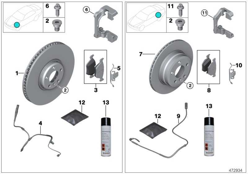 Brake pad set disc brake BRB-P 06076